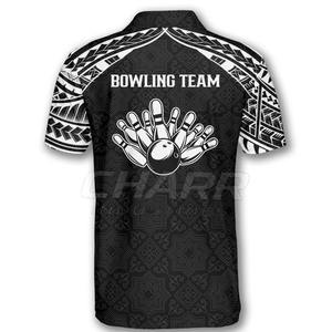 Jersey de Boliche Transpirable de Talla Grande, Antibacterial, de Secado Rápido, en Poliéster, con Diseño de Logotipo Personalizado, Apto para Juego en Interiores y Exteriores - Product Image 2