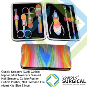 Kit de beauté pour salon de beauté Source Surgical, nouveau design violet, 18 pièces, kits de manucure et pédicure, kit de soins personnels pour les ongles - Product Image 4