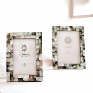 Behoma MOP Photo <b>Frame</b> Rectangle Vertical Handmade Elegant Eco-Friendly Foldable MDF & Mother Pearl Desktop Display Home Decor - Product Image 4