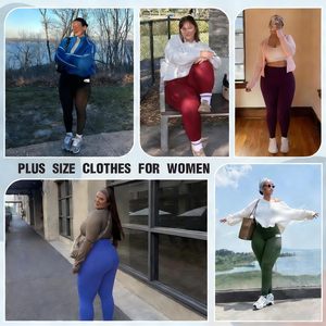 Leggings de Talla Grande para Mujer, Corte Curvo, Cintura Alta Elástica, Transpirables, Hasta la Rodilla, 180g, Color Sólido, Casuales, para Entrenamiento, ODM - Product Image 5