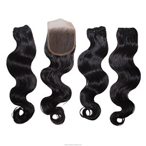 Consigue un peinado natural y sin costuras Con nuestros paquetes de cabello con cierre de encaje, hechos de cabello humano vietnamita Premium 100% - Product Image 6