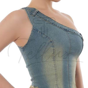 เสื้อครอปเดนิมทรงทูปท็อปขายดีประจำปี 2025 ราคาสมเหตุสมผล รับออกแบบโลโก้ตามสั่ง เสื้อผู้หญิงระบายอากาศได้ดี ราคาถูก - Product Image 6