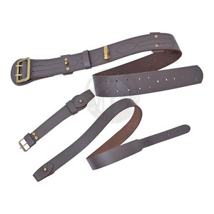 Nouvelle ceinture Sam Browne en cuir de vachette avec boucle en acier, durable et écologique, pour vêtements spéciaux - Product Image 5