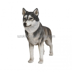 Husky Mouton Dynamite Boîte Dinosaure Halloween Citrouille Poussin Père Noël Chat Chaudron Oeuf De Pâques Maison En Fibre De Verre Résine Décoration - Product Image 2