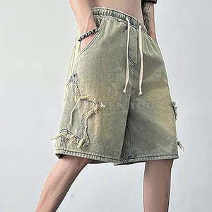 กางเกงขาสั้นแฟชั่นสำหรับผู้ชาย ดีไซน์สวมใส่สบาย พร้อมลุคกางเกงยีนส์สุดเทรนดี้ กำลังลดราคา - Product Image 6