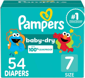 Pañales Desechables Pampers Baby Dry Talla 7, Paquete de 54 Pañales Absorbentes para Bebés (El Empaque Puede Variar) - Product Image 2