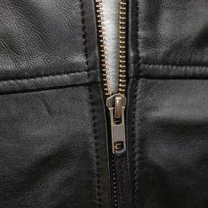 เสื้อแจ็คเก็ตหนังวินเทจคุณภาพพรีเมียมสำหรับผู้ชาย สไตล์ไฮสตรีท เสื้อผ้าฤดูหนาว ระบายอากาศได้ดี กันน้ำ ทรงฟันเนล - Product Image 5