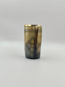 Vaso de Vodka de Cuerno Natural, Vasos Mini para Tequila, Vaso de Cerveza de Cuerno de Búfalo, Estilo Vikingo, Hecho por Crescent Crafts - Product Image 4