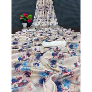 Tela satinada suave con estampado digital para confección de prendas, diseño de moda y decoración del hogar - Product Image 1