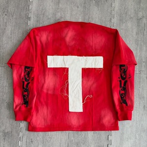 Camiseta de Manga Larga con Diseño o Logotipo Personalizado, Camiseta Informal de Cuello Redondo para Hombre, Estampada en Algodón, Talla Grande, Roja, Rosa, Negra - Product Image 4