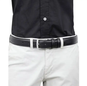 Cinturones de Cuero Profesionales para Hombre, de 35 mm de Ancho, Elegantes, Negros, de Alta Calidad, con Hebilla de Aleación Ajustable - Product Image 2