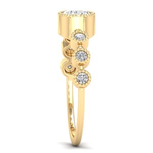 Bague de fiançailles REYES, nouvelle arrivée, or massif 14 carats, coupe poire, moissanite 0,89 carat, pour femme, cadeau de mariage luxueux, bijoux fins - Product Image 3