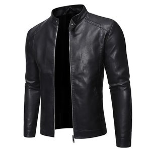 <b>jacket</b> for men 2026 Vintage <b>Punk</b> Men's Big and Tall Leather <b>Jackets</b> Washed Padded Leather <b>Jacket</b> for Men - Product Image 4