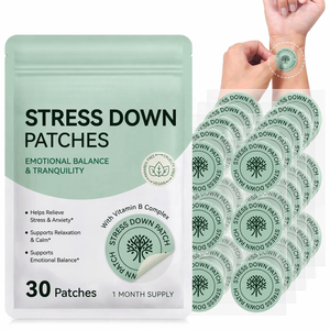 Patchs <span class=keywords><strong>anti</strong></span>-<span class=keywords><strong>stress</strong></span> naturels à marque privée avec thé vert et écorce de magnolia, patch transdermique apaisant longue durée - Product Image 1