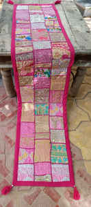 Camino de Mesa de Algodón Bordado a Mano, Estilo Vintage Indio Tradicional, Decoración para el Hogar, Tapiz para Colgar en la Pared - Product Image 5