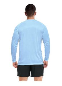 Custom Men Long Sleeve Rash Guard Shirt UPF 50+ UV Sun Protection Lightweight Spandex/Polyester Quick-Dry <b>Surfing</b> Swimming Beach - Product Image 2