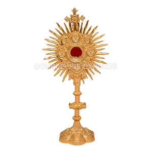 Monstrance italienne en laiton |   Ostensoir d'adoration eucharistique – DOUBLE VEE EXPORTS - Product Image 2