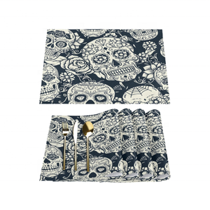 Premium Organic Hosirey Model 100% Cotton Embroidered GOTS Certified 14 X 18 Inch Handcrafted Placemats for Eco-Conscious Living - Product Image 2