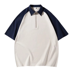 Camisetas Polo de Algodón de Dos Tonos Personalizadas de Buena Calidad para Hombre, Camisetas Polo con Logotipo Personalizado - Product Image 3