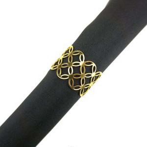 Fashionable Hot Sale Elegant Stainless Steel Gold Plated Wedding Banquet Decoration Napkin <b>Ring</b> High Quality Royal Napkin <b>Ring</b> - Product Image 5