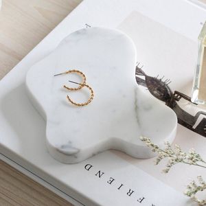 Organic Shape Marble Jewelry Tray Natural Stone <b>Vanity</b> Tray Decorative Marble Organizer Tray Coffee <b>Table</b> Accent Luxury Decor - Product Image 1