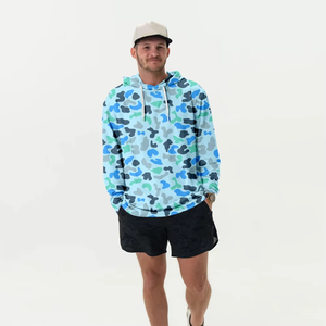 เสื้อฮู้ดดี้แขนยาวผู้ชาย UPF 50 โพลีเอสเตอร์ 100% ลายสัตว์ แห้งเร็ว ต้านเชื้อแบคทีเรีย ระบายอากาศ กันลม เหมาะสำหรับตกปลา - Product Image 4