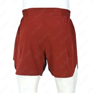 Blaze Fight Wear hommes nouveau haut de gamme à séchage rapide Short de sport confortable taille élastique mi-motif respirant tissu peigné solide Shorts de course - Product Image 4