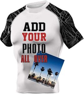 OEM ODM Rash Guard Men Sublimation <b>Printed</b> Spandex jiu jitsu kimono kimono of jiu jitsu Gym <b>Surfing</b> Diving Compression Mma BJJ - Product Image 1