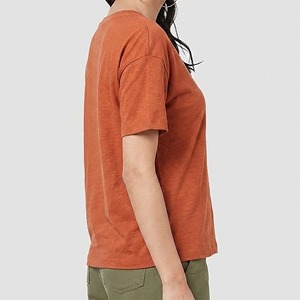 T-shirt court pour femme en coton 100% à col en V avec imprimé graphique, style streetwear, prix abordable, vente en gros - Product Image 3