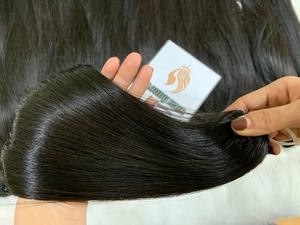 Paquets de cheveux brésiliens droits en os, vente en gros 100% de cheveux brésiliens en vison vierge non traités 10A à cuticule brute alignée - Product Image 6