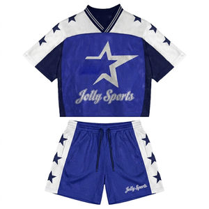 Premium 160 GSM Polyester Mesh Men Jersey Short Set Breathable <b>White</b> Black <b>Panel</b> Design Heat Transfer Custom Logo short set for - Product Image 4