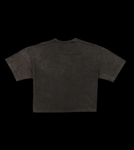 Women Vintage Washed Cropped Graphic T Shirt Casual Oversized Cotton Crop <b>Tee</b> - Product Image 3