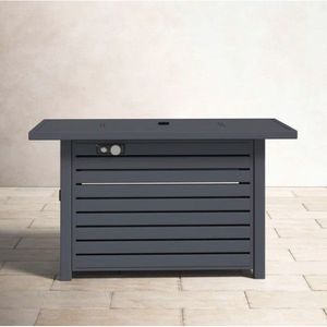 Steel Outdoor <b>Fire</b> <b>Pit</b> <b>Table</b> with Lid for Propane/Natural Gas Use - Product Image 3