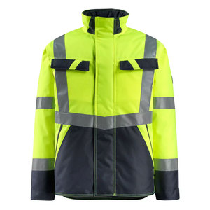 Wholesale High Visibility Construction Workwear Jacket Hi Vis Workwear Waterproof Feature Softshell Safety Jackets - Product Image 1