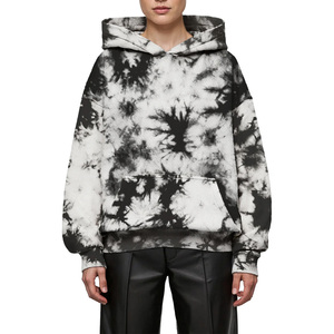 Sweat-shirt surdimensionné personnalisé tie-dye en molleton de coton épais, lavage vintage, streetwear, hiver, éco-responsable - Product Image 4