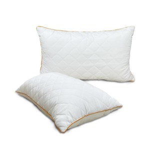 Oreiller minimaliste en microfibre solide et douce, garni de fibres, taille Queen, pour la maison et l'hôtel - Product Image 1