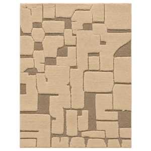 Luxury Handmade Abstract Geometric Wool Plush <b>Thick</b> Area <b>Rug</b> Modern High Low Textured Carpet Custom Hotel Living Room Wholesale - Product Image 1