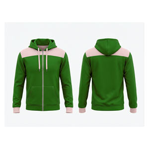 Sudadera con capucha lisa con cremallera completa para estampar, tela polar suave, proveedor mayorista de chaquetas con capucha para entrenamiento deportivo para hombres, mujeres y jóvenes - Product Image 4