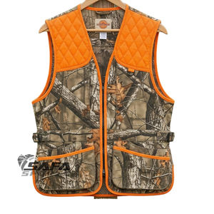 Chaleco de Caza Multibolsillos SAFA SPORTS, Color Naranja Brillante, para Hombre, Chaleco de Caza para Terrenos Altos, Diseñado para Durabilidad en Exteriores - Product Image 1