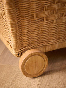 Handwoven Rattan <b>Doll</b> Stroller Rattan Toy Pram Wicker Baby Carriage Pretend <b>Play</b> Nursery Decor Gift OEM ODM Factory - Product Image 4