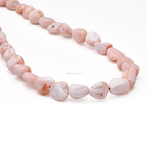 Cuentas DE FORMA DE PEPITA suave de escolecita Rosa Natural, 16 pulgadas, 6x4 a 8x8 MM, hebra de piedras preciosas de cristal para hacer joyas de tamaño de lote - Product Image 3