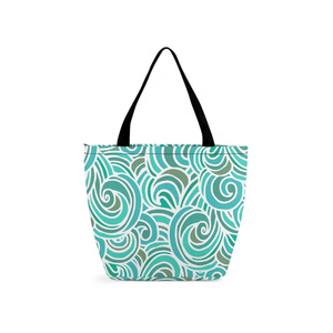 <b>Eco</b>-Friendly Large Capacity Unisex Tote Bag 100% Cotton with Stylish Logo Embroidery GOTS Certified Reusable Travel Organizer - Product Image 6