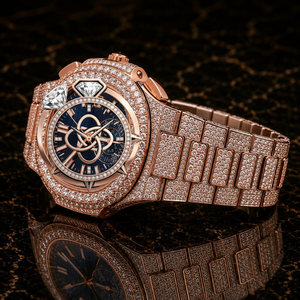Reloj de Lujo Automático con Diamantes Moissanite para Hombre, Completamente con Piedras VVS, Reloj de Acero Inoxidable - Product Image 3
