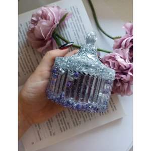 <b>Decorative</b> Trinket Storage Organizer <b>with</b> <b>Lid</b> Elegant Storage <b>Boxes</b> for Small Items - Product Image 4