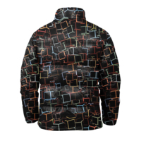 Veste à capuche matelassée pour homme en polyester de qualité supérieure, rembourrage en coton épais, respirante, coupe-vent, personnalisable