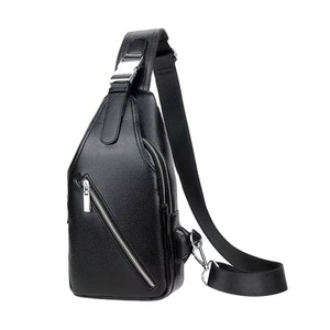 Sac messager vintage en cuir, grand format, fermeture éclair, imperméable, usage quotidien, toutes saisons, pour homme - Product Image 4
