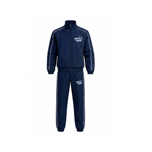Survêtement coupe-vent imperméable personnalisé pour homme, léger, vente en gros, ensemble de course à capuche en polyester pour l'entraînement en salle de sport - Product Image 2