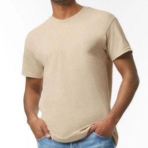 Men's Solid Color Cotton T-Shirt O-Neck Short <b>Sleeve</b> Regular Fit Casual Jersey Knitted <b>Top</b> - Product Image 2