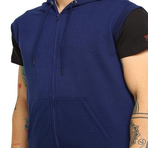 Nouvelle Arrivée Tenues de Sport Décontractées Grande Taille Automne Sweat à Capuche Sans Manches MOQ Pièces Homme - Product Image 4