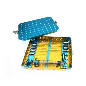 Ensemble d'instruments chirurgicaux vétérinaires en alliage d'aluminium réutilisables, manuels, certifiés CE Classe I - Product Image 1